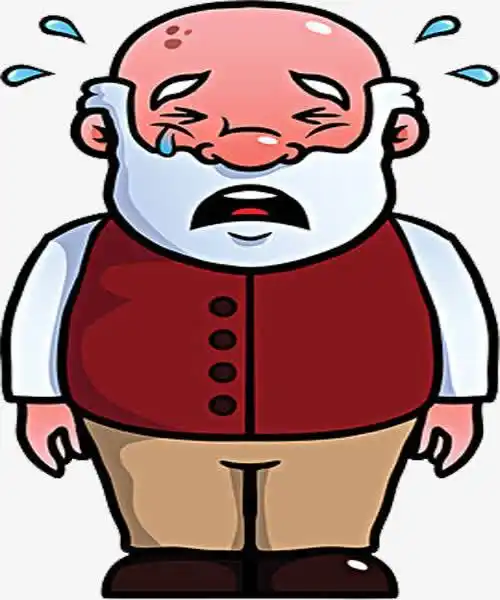 流眼泪老爷爷免抠素材免费下载_觅元素51yuansu.com