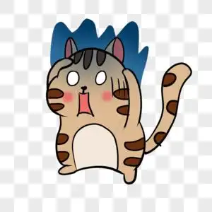受到惊吓的猫咪表情包图片素材