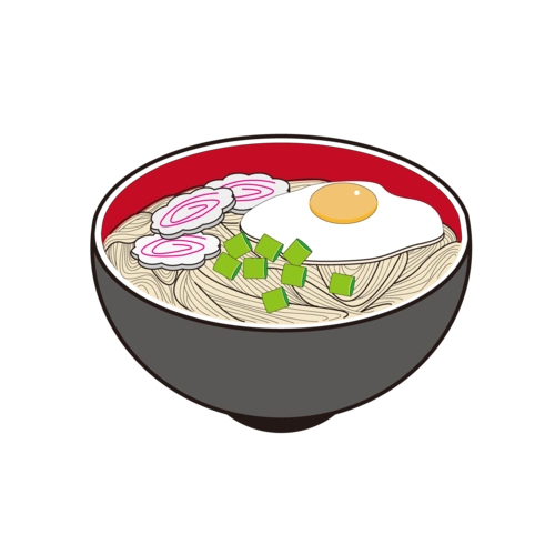 手绘拉面插画图片