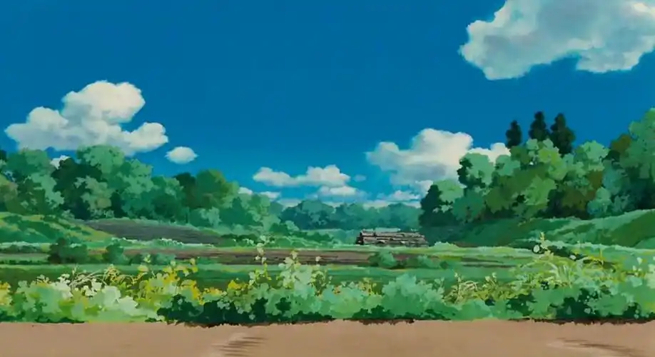 动漫中的夏日乡村场景,清新治愈__财经头条