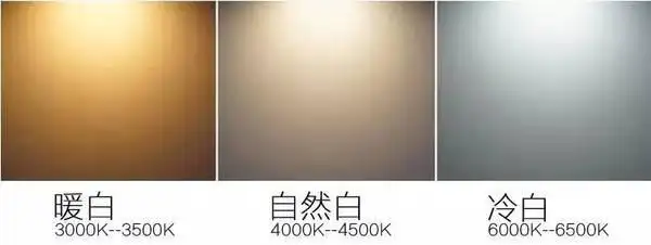 中性光和暖白光的区别?