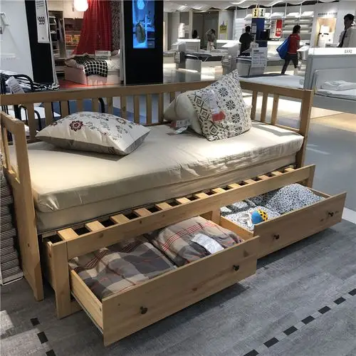 国内宜家代购汉尼斯坐卧两用框架沙发床单单人床沙发床