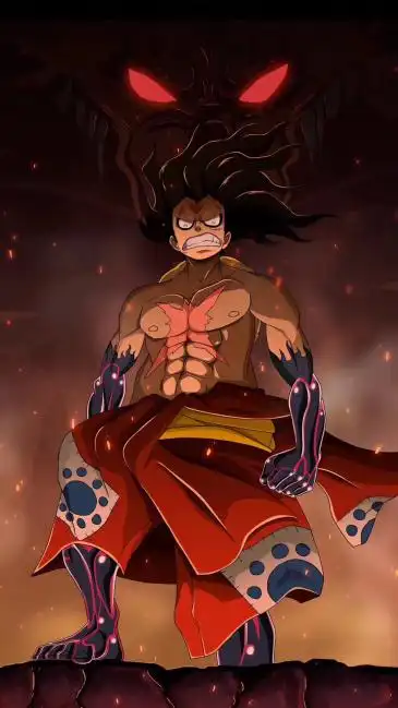 求一张路飞四挡蛇人的原图,谢谢