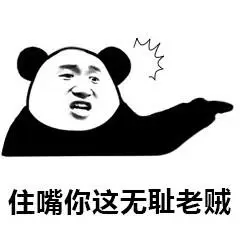 熊猫头搞笑雷人斗图住嘴你这无耻老贼gif动图_动态图_表情包下载_soo