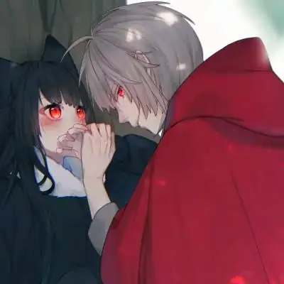 情侣头像一左一右配对分开动漫 磕到真cp_情侣动漫头像_头像屋