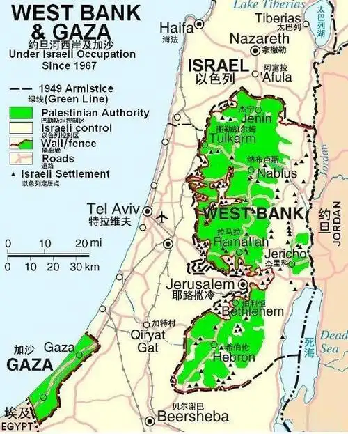 约旦河西岸地区