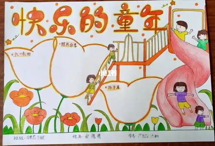 不复快乐童年手抄报 快乐童年手抄报