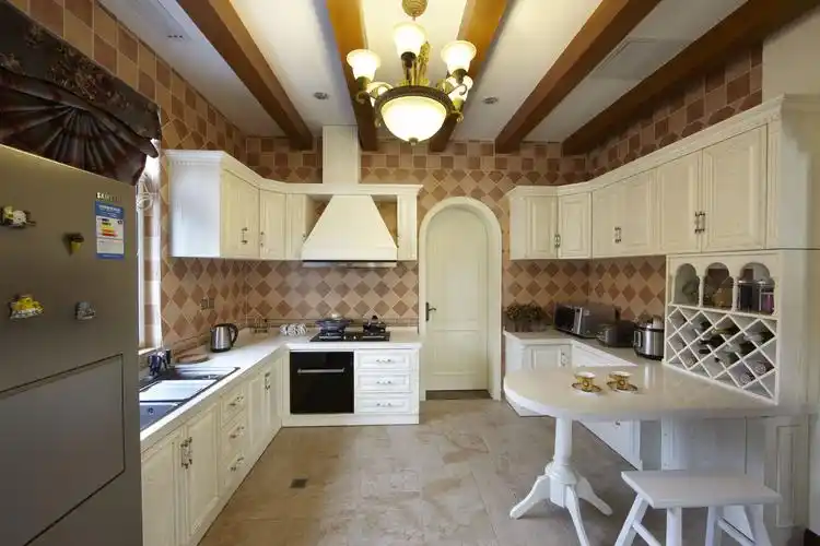 美式厨房装修风格图片15平米新美式厨房装修效果图抚州香樟花园