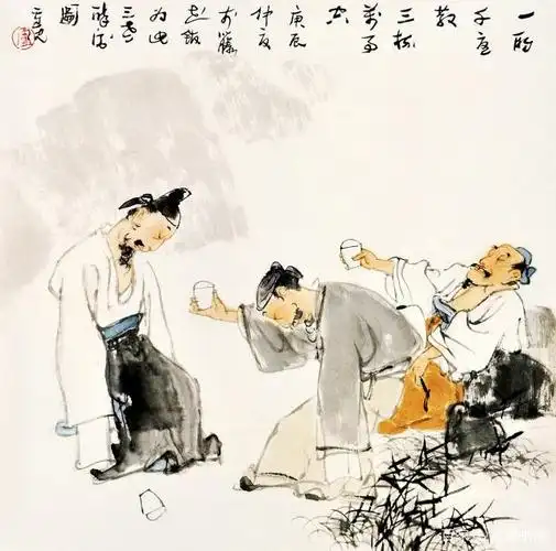 古人到底有多爱喝酒?看看卢沉笔下的饮酒图就知道了