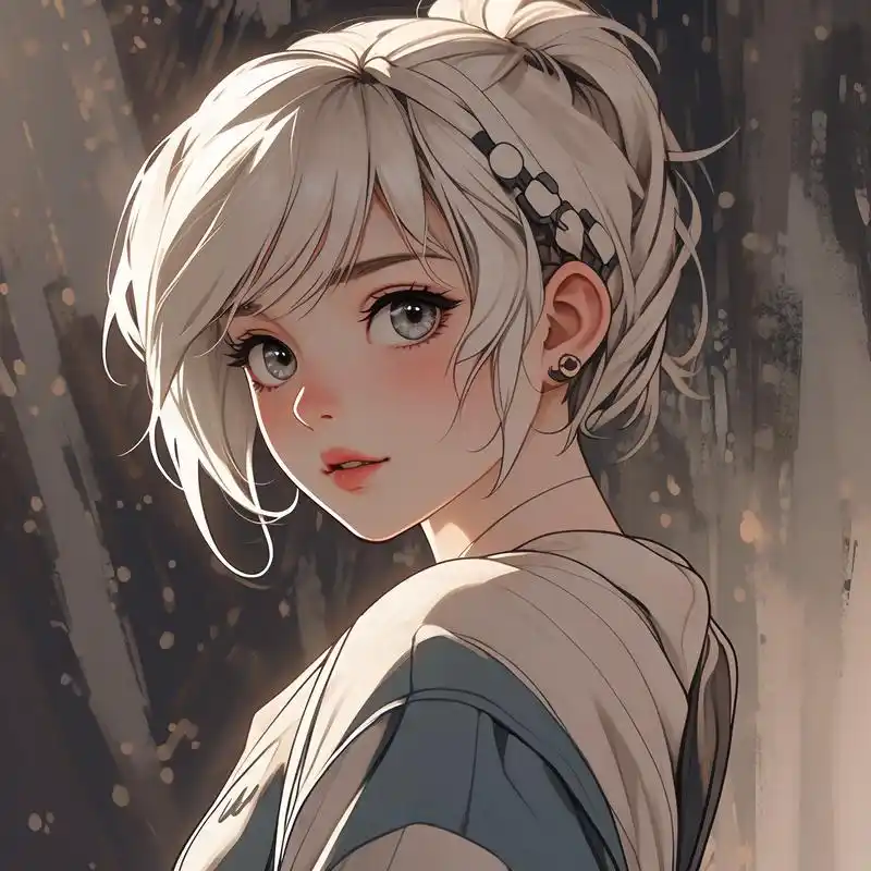 96漫画风丸子头头像96 哇～超可爱的丸子头漫画风格头像来啦!