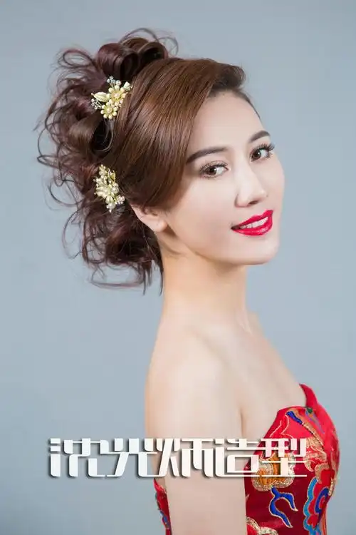高端时尚晚装艺术盘发造型沈光炳造型 2017年最潮新娘发型