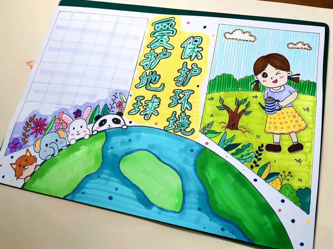 爱护地球,保护环境手抄报来啦! - 抖音