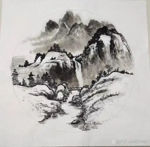 新手学国画山水画法