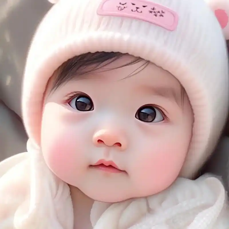 大眼萌娃,可爱女宝幼崽头像.软萌可爱的小棉袄,孕妈必备专用漂 - 抖音