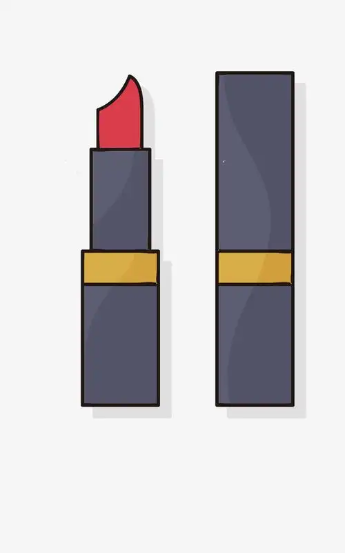 矢量卡通简洁扁平化口红png