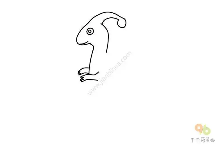 厚鼻龙简笔画步骤