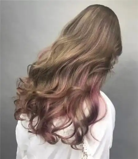 中长发仙女烫 仙系背影效果-女士发型-美发发型网