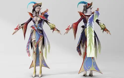 cg模型游戏人物3d模型免费下载