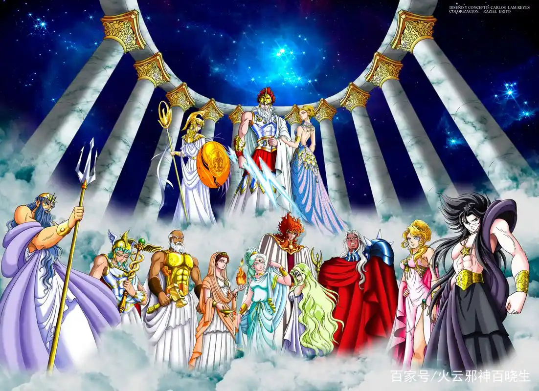 神王宙斯十二主神,十三使徒及强大的天斗士