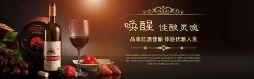 红酒banner|网页|banner/广告图|知其不可而为之 - 临摹作品 - 站酷