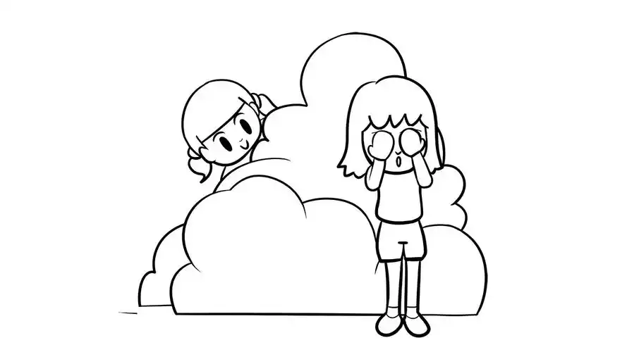 捉迷藏怎么画