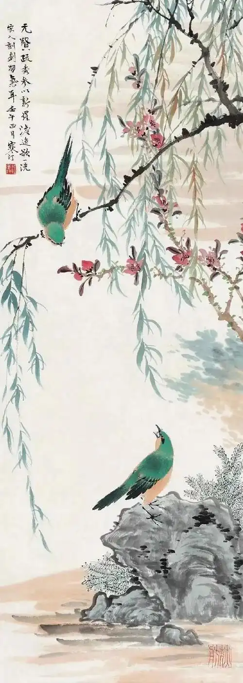 国画赏析:大师笔下柳,世人画中春