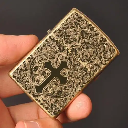 zorro佐罗唐草十字煤油打火机高档男士个性创意防风火机一件代发