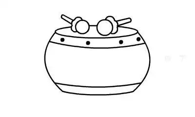 步骤鼓的简笔画最简单大鼓简笔画画法步骤鼓的简笔画教程大鼓简笔画画