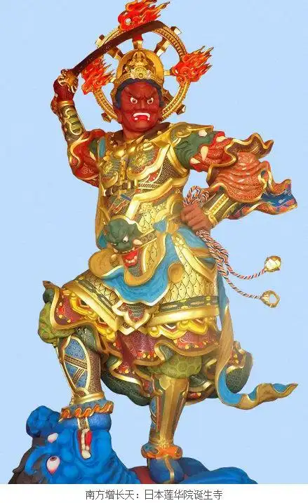 佛教四大护法天神之一:南方增长天王