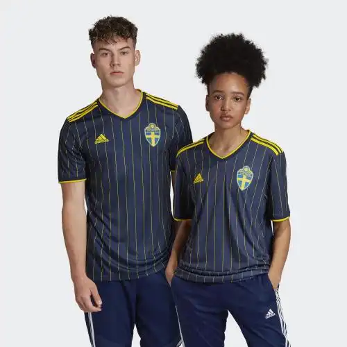 svff a jsy 欧洲杯瑞典国家队客场球迷版足球短袖球衣