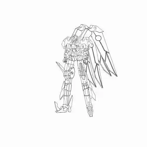 敢达飞机简笔画 简笔画图片大全-蒲城教育文学网