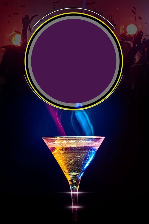 酒吧招聘海报背景素材