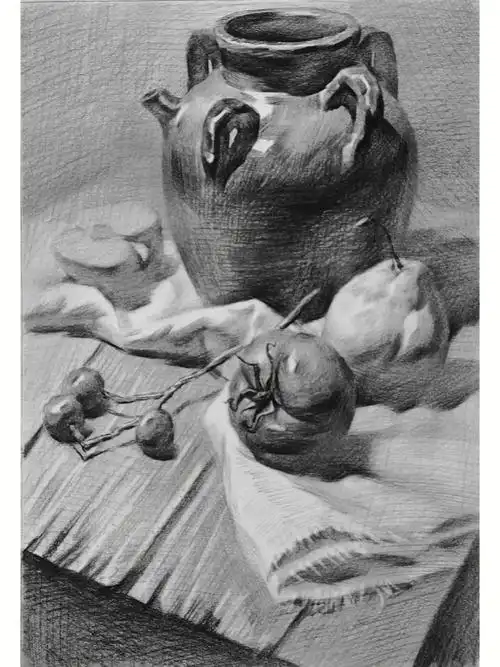 素描静物步骤思路