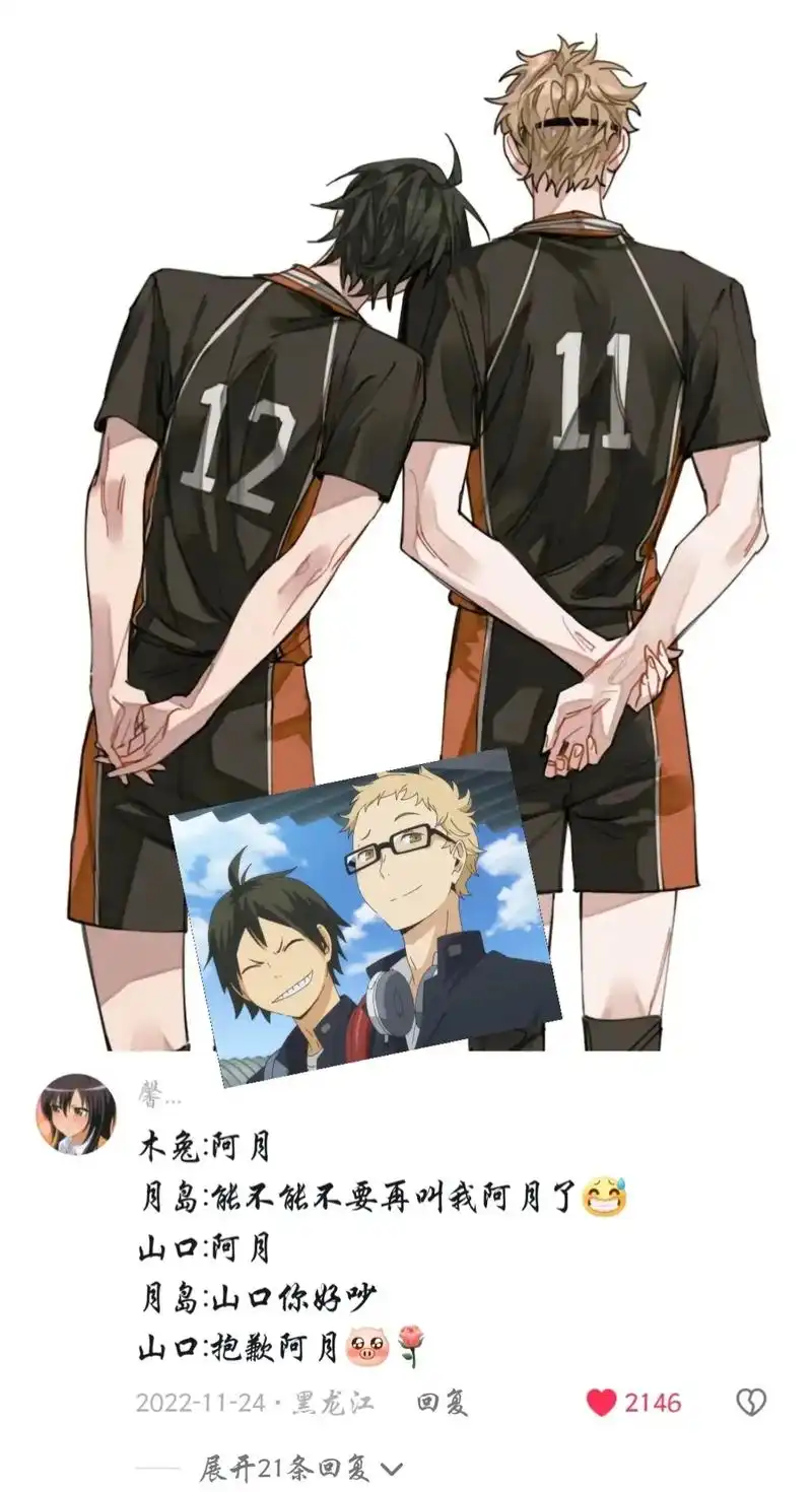 互为彼此眼中最美丽的风景.#排球少年 #我的cp天下第一甜 - 抖音