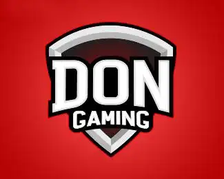 don游戏战队logo游戏电子竞技盾牌红色运动商标设计图标图形标志logo