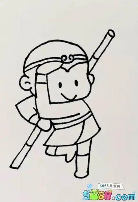 西游记唐僧简笔画西游记唐僧简笔画涂色