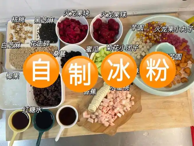 像我这样买冰粉粉直接水和冰粉粉按照比例,冲泡就可以了