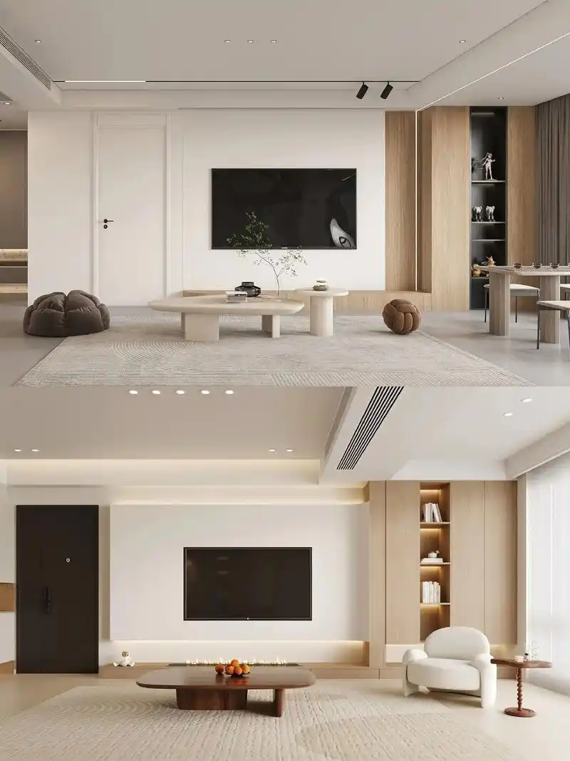 电视背景墙有门,可以这样设计.将 - 抖音