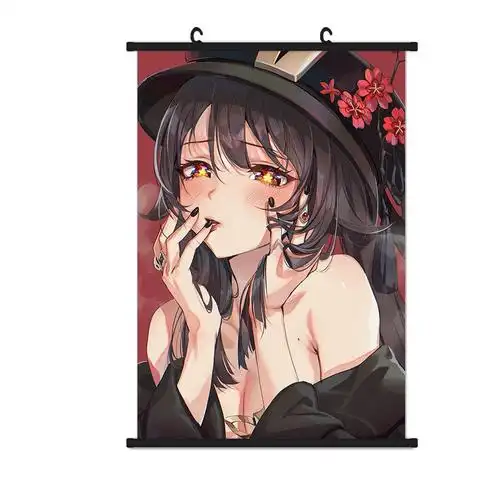 原神genshin胡桃hutao往生动漫游戏周边挂画墙贴海报动漫挂件