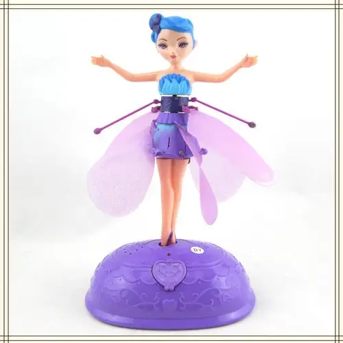 汕头厂家直销电动玩具感应小飞天仙女带音乐遥控模型直升机8077