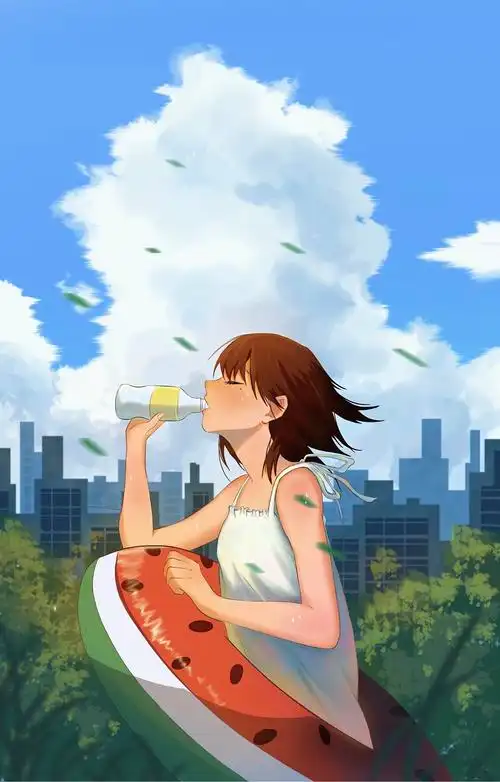 夏日少女临摹练习