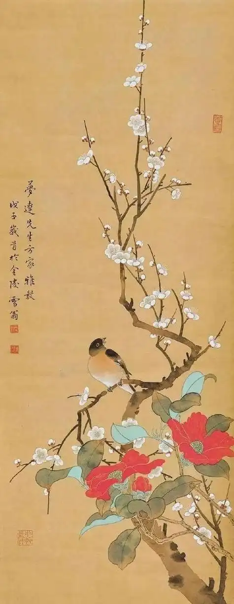 工笔梅花图片大全梅花工笔画图片大全