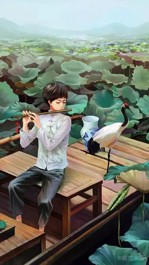 吹笛子的少年