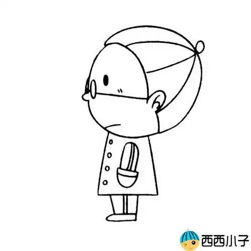 侧面人物简笔画女孩,侧面人物简笔画男孩