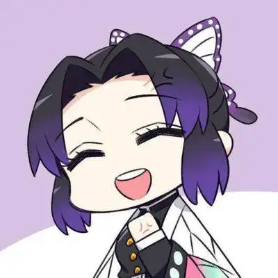 鬼灭之刃蝴蝶忍q版头像高清图片