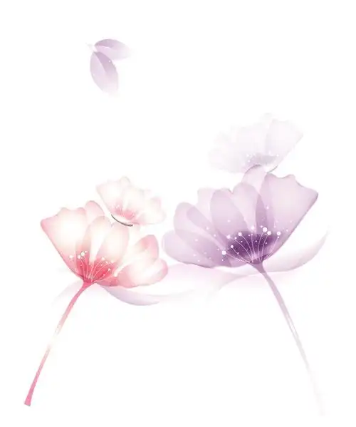 矢量手绘商业插画花朵装饰图案设计元素素材设计元素素材免费下载(图