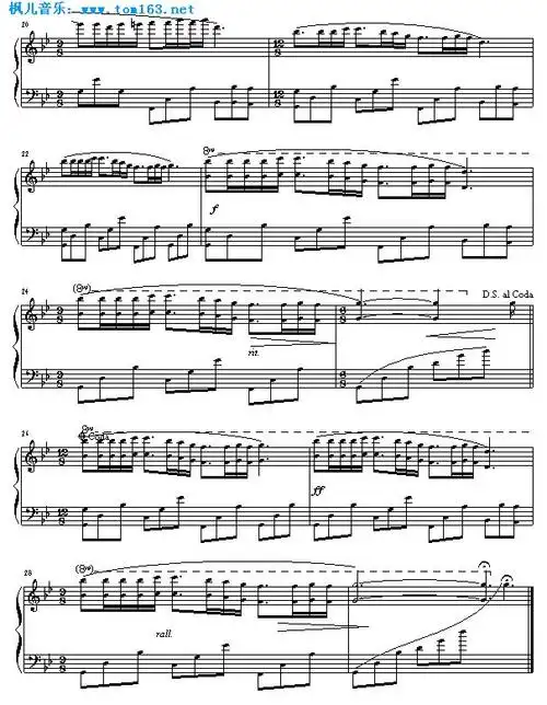 单手梦中的婚礼钢琴曲谱