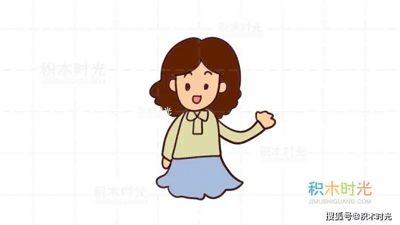 母亲简笔画教程画母亲简笔画积木时光简笔画