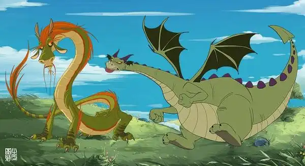 西方龙×东方龙(卡通版)