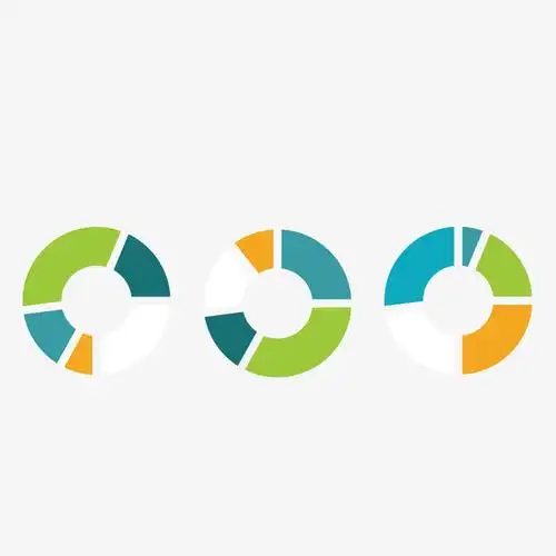 彩色圆形ppt装饰免抠素材免费下载_觅元素51yuansu.com